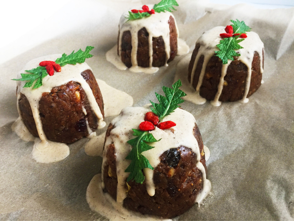 Raw Vegan and Paleo Christmas Puddings