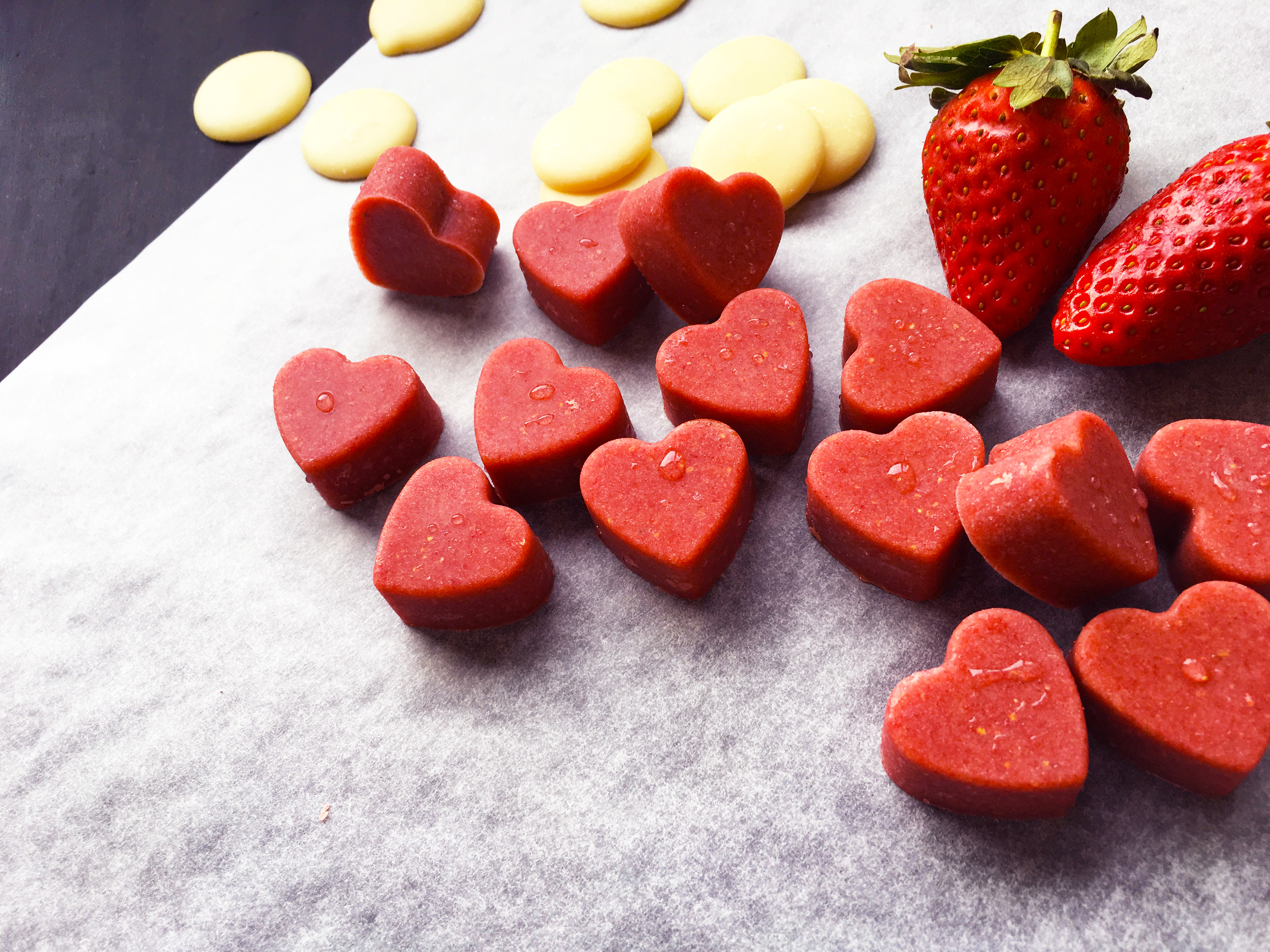 Paleo Strawberry Chocolate Hearts