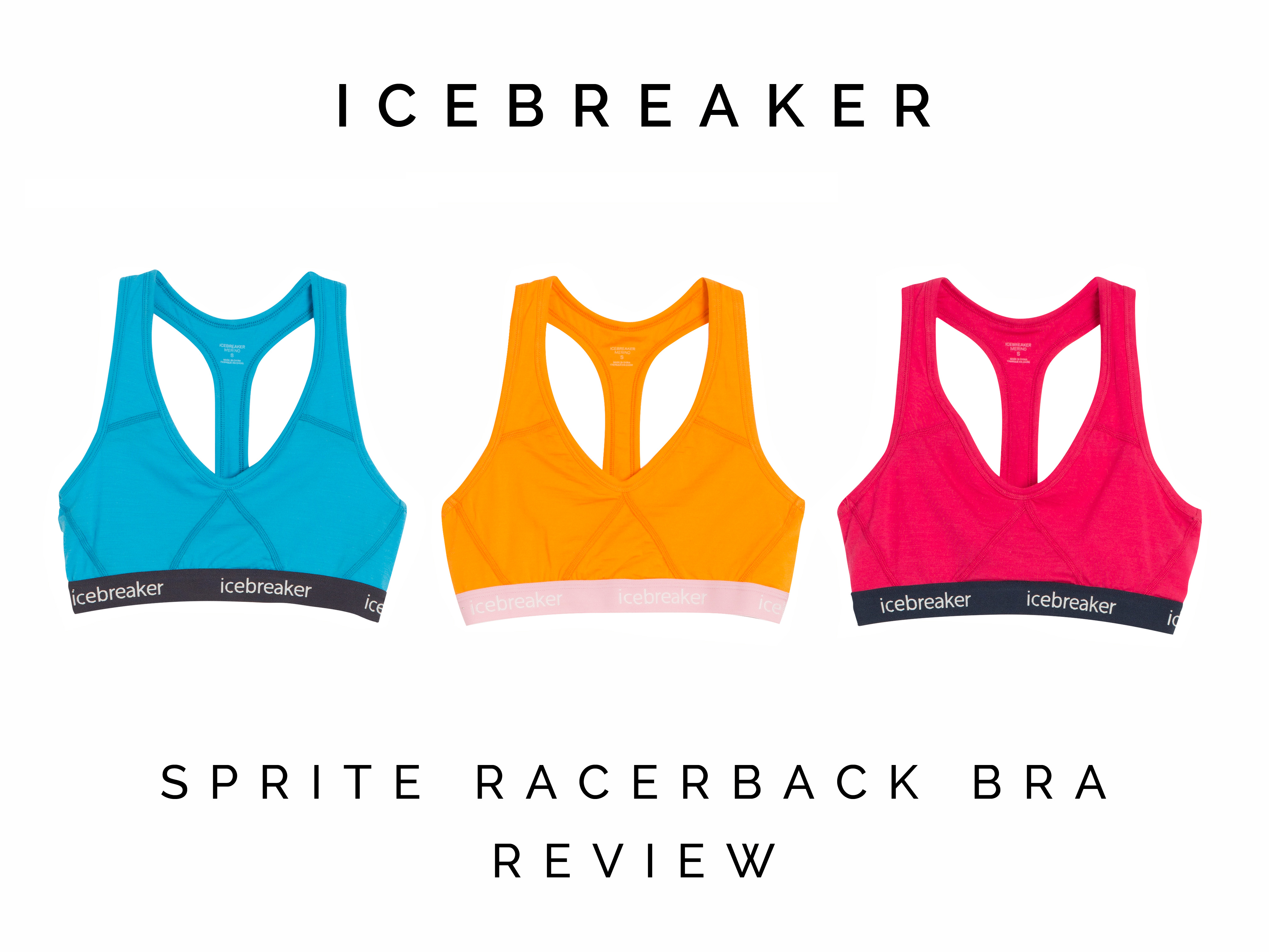 ICEBREAKER-SPRITE RACERBACK BRA W GRITSSTONE HTHR BLK - Running bra
